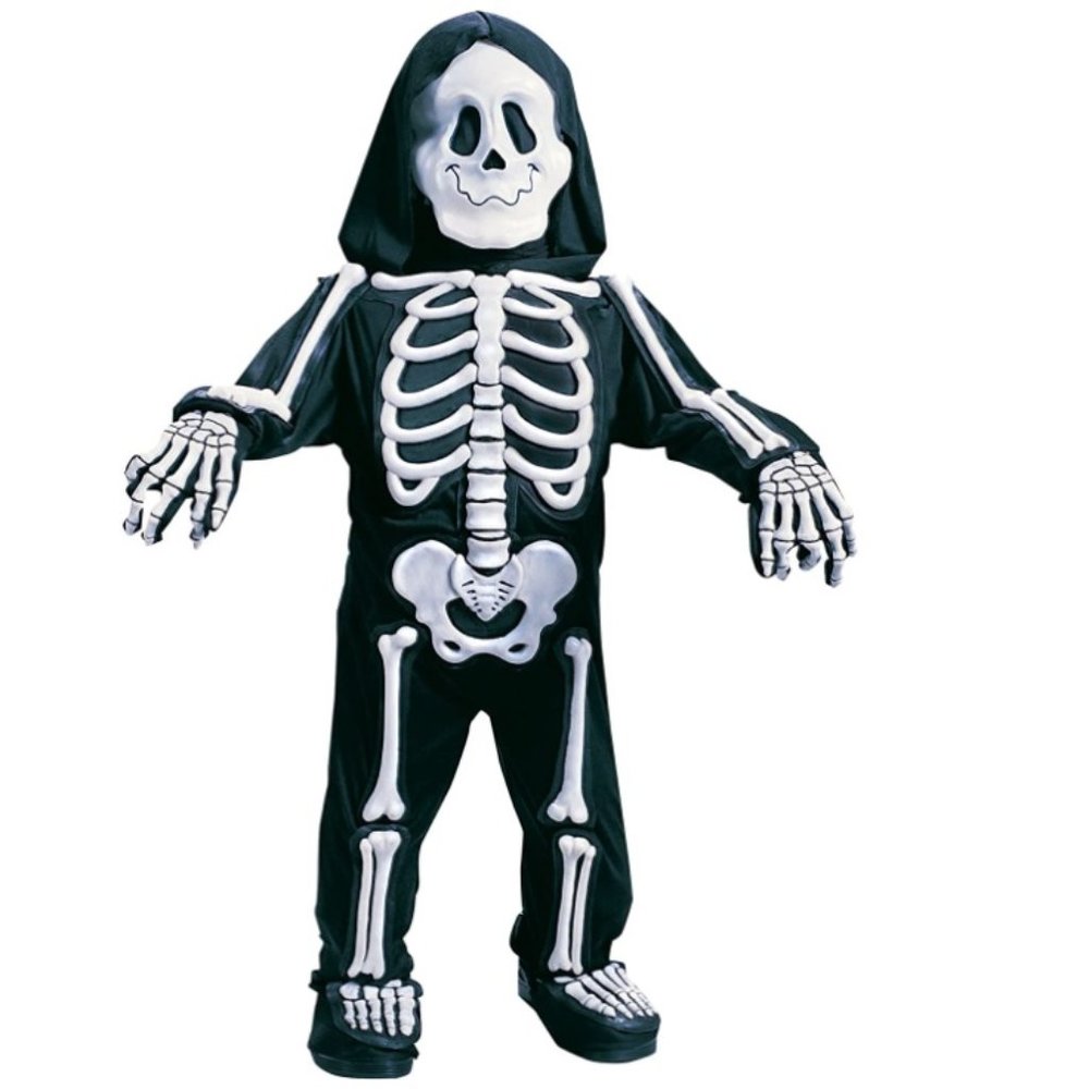 Toddler Boys Totally Skelebones Skeleton Halloween Costume Size 3T/4T 4/6 NWT